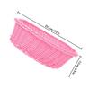 1Pcs Fruit Basket Plastic Rattan Woven Multi-Function Serving Tray for Bread Cake Snacks Storage Home Hotel Decoration Use