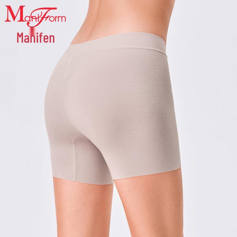 Maniform Women's Seamless Mid-Rise Lace Anti-Chafing Shorts