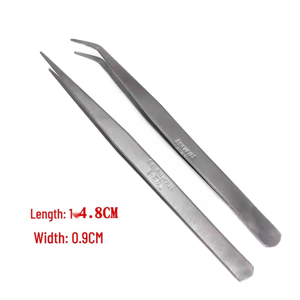 Thickened Stainless Steel Sewing Tweezers and Needle Threader Clips