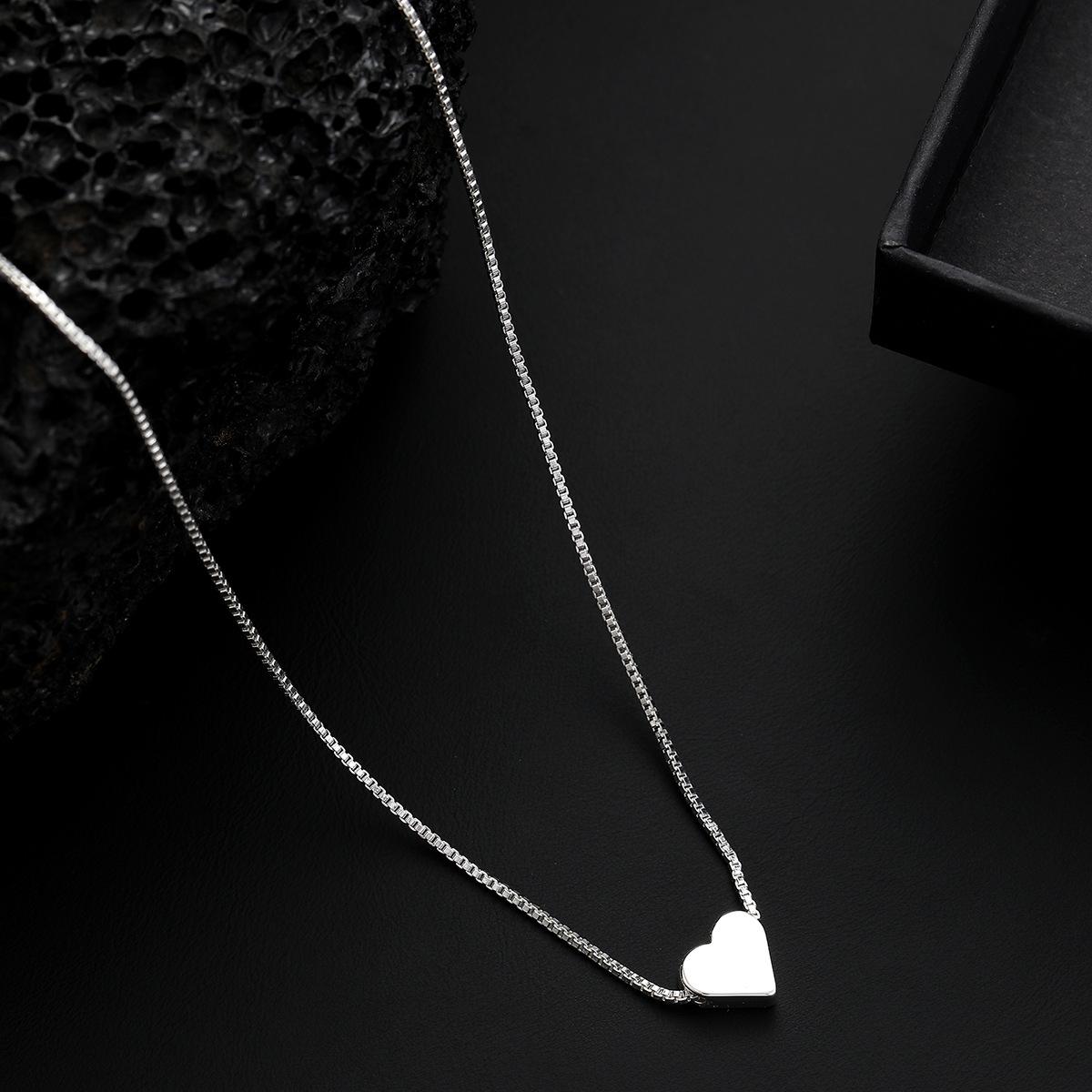 

Серебряная подвеска с надписью любовь , милая маленькая женская короткая модная универсальная цепочка для ключицы