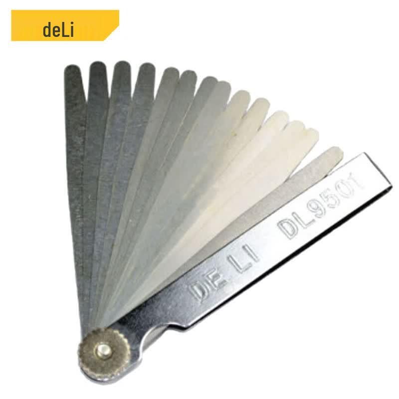 Deli 17-Blade Stainless Steel Feeler Gauge Set, 5-Pack