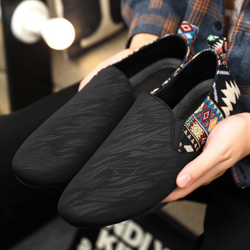 

YRZL Mens Loafers Casual Leather Shoes Big Size Slip on Moccasins Breathable Lightweight Anti-Slip Driving Shoes for Men 39