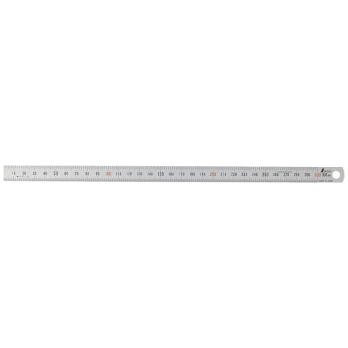Shinwa Sokutei Narrow Ruler, Silver, 30cm, 13250