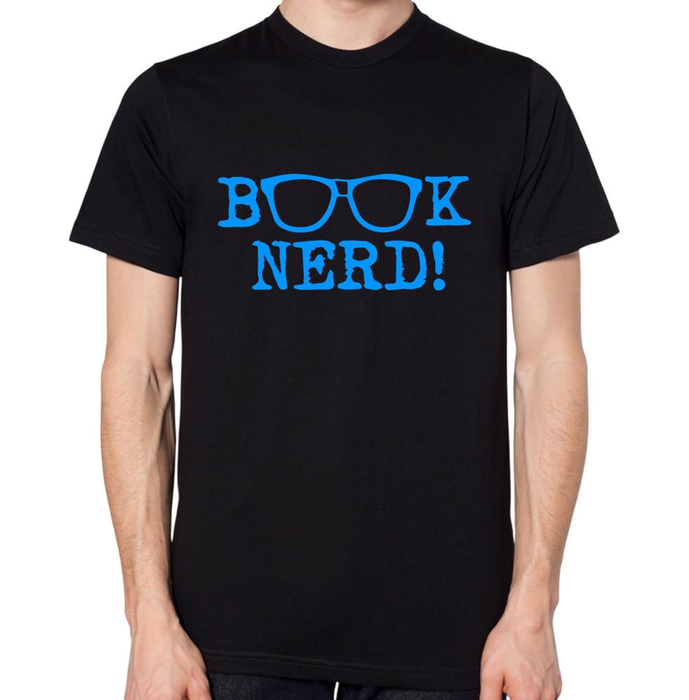 

Book Nerd T-Shirt Reading Library Books Mens Womens Read Geek Nerd New Top Tee 3XL