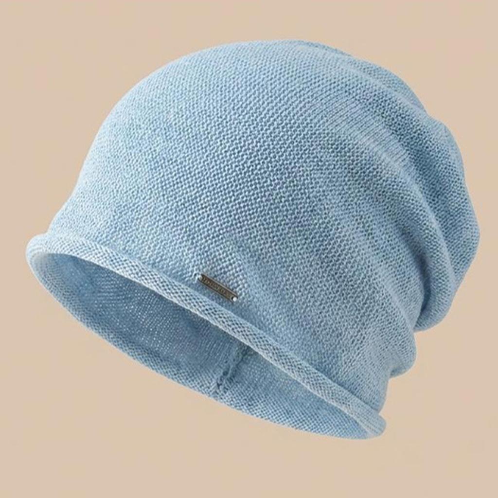Unisex Slouchy Vinterlue for Menn og Kvinner Stor Omkrets Allsidig Strikket