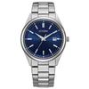 Watch BM1350-54L Eco-Drive Collection Men's Business Silver Dark Blue Waterproof Date