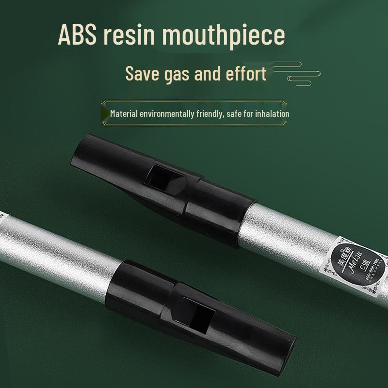 Irlandzki gwizdek blaszany sopranowy 6-otworowy, Tonacja C i D, Poziom początkujący Metalowy flet prosty