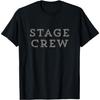Stage Crew Plain Dark Print Backstage Theater T-Shirt T-Shirt