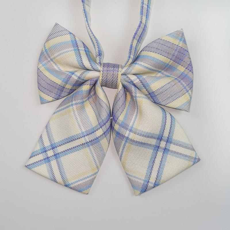 

1 шт. Украшение для одежды Модный галстук-бабочка Милая девушка Сладкий Полиэстер Клетка Полоска Значок на воротник MLH10