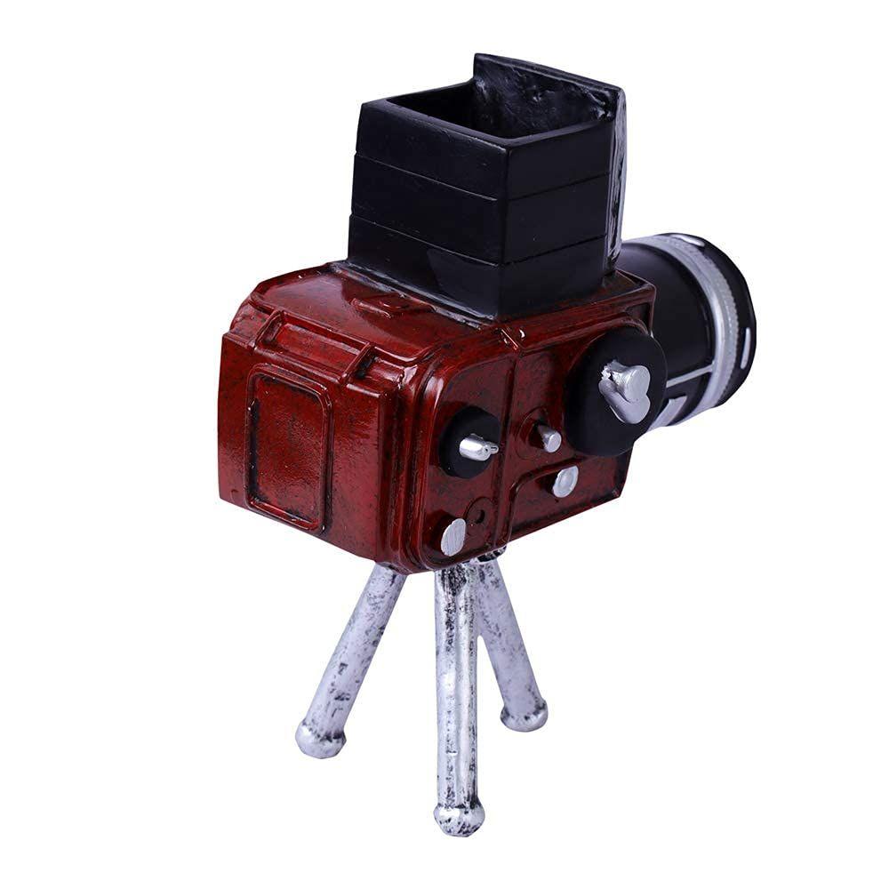 Home Decor Showpiece for Home & Office Decor Set of 1| Decorative Accent for Living Room Bedroom| Resin Tripod Camera Tabletop