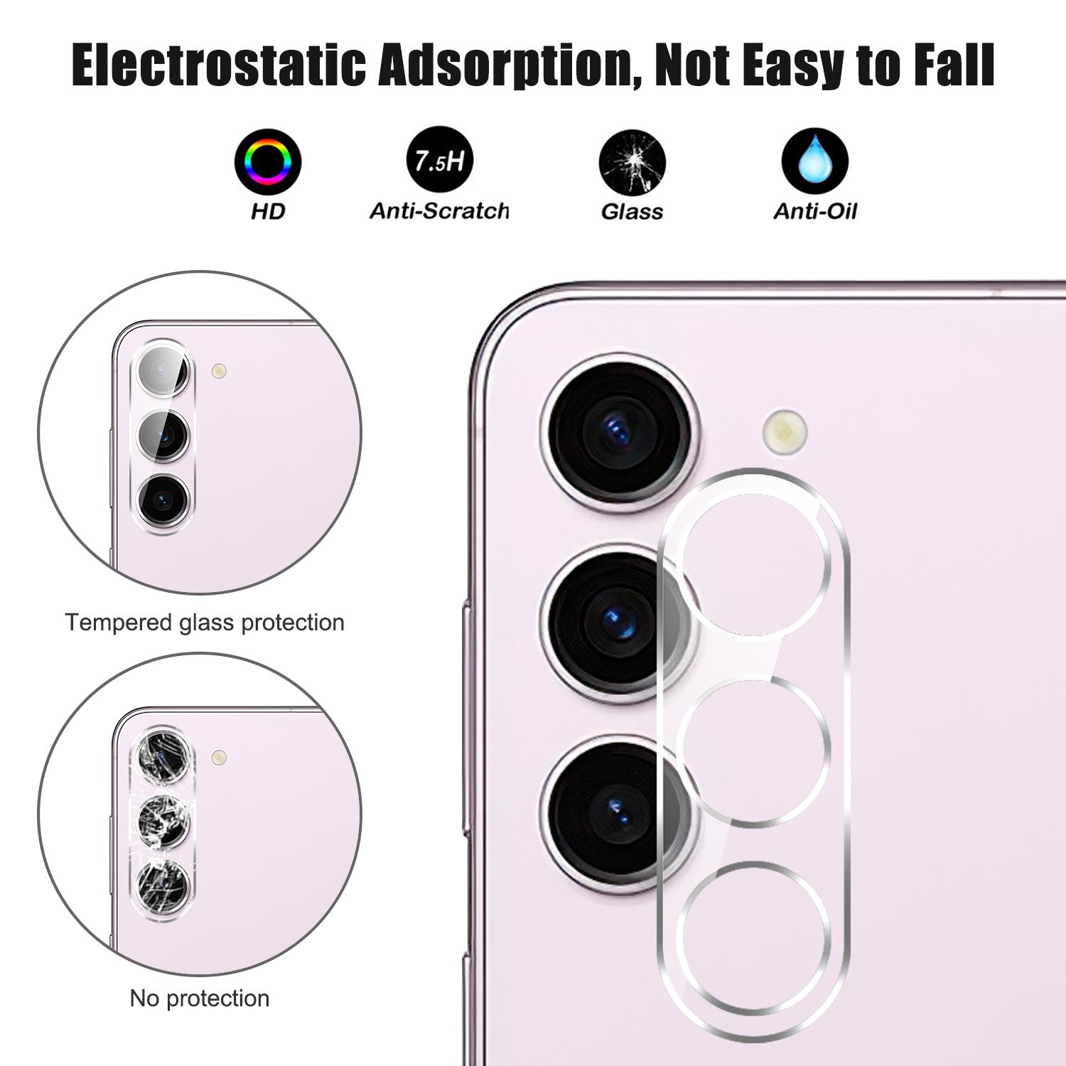 

Для Samsung Galaxy S24 Захисна плівка для об єктива камери Загартоване скло Вибухозахисний протектор об єктива Type A