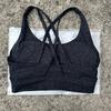 Women's Shockproof Multi-Strap Sports Bra with Chest Pad