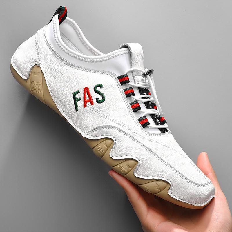 Men Genuine Leather Casual Shoes Male Sports Sneakers Men Office Business Work Shoes Father Jogging Shoes Zapatillas Hombres