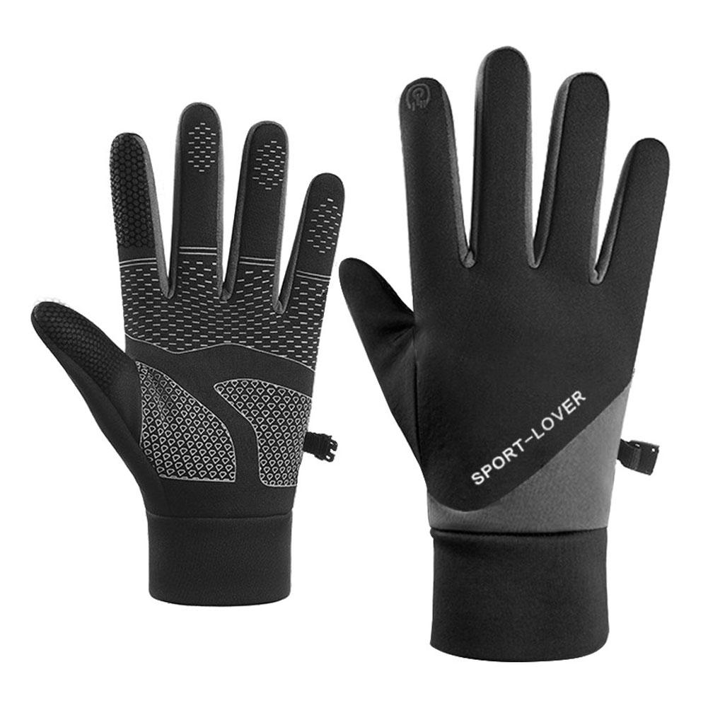 Autumn Winter Cycling Gloves Shockproof Anti-slip Windproof Warm Touchscreen Outdoor Hiking Skiing Riding Motorbike Gloves