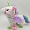 Hot-selling Foreign-trade Instagram-style unicorn Leash Angel Horse Plush Doll Walks Sings Swayselectric Plush Toy Kids Gift