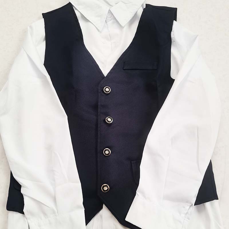 Xavier Cosplay Kostüm Erwachsener Karnevalsuniform Spiel Liebe Und Tiefraum Xavier Outfit Für Halloween Party Maskenball(Navy blau)