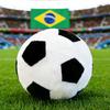 Black & White Cartoon Plush Football Toy - Cute Children's Gift & Cushion Ornament