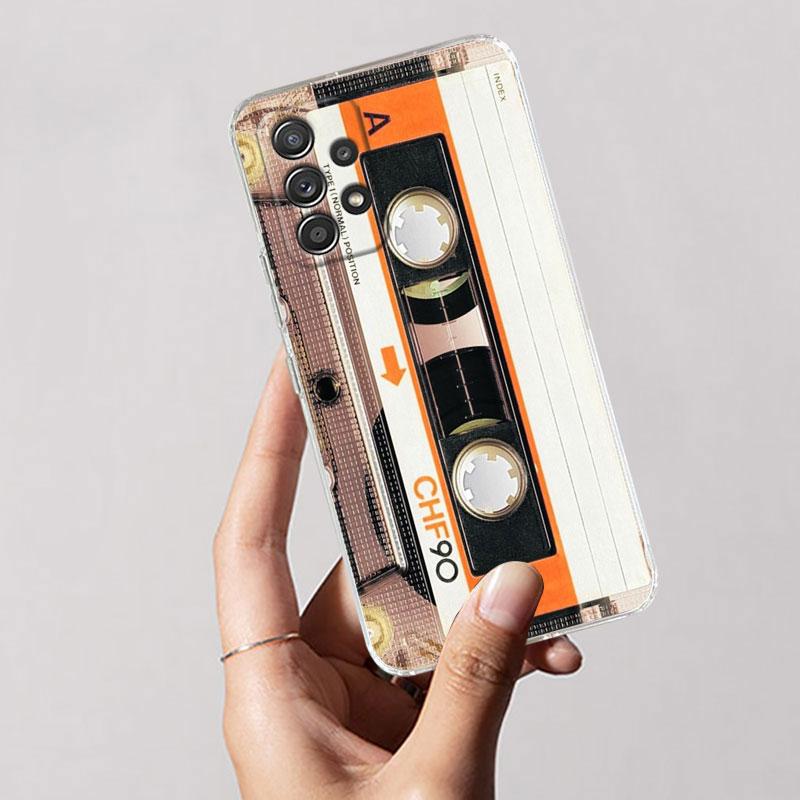 Cassette Tapes Circuit Board Camera Phone Case For Samsung Galaxy A56 A57 A37 A55 A54 A36 A35 A26 A16 A17 A07 A52 A34 A73 Cover