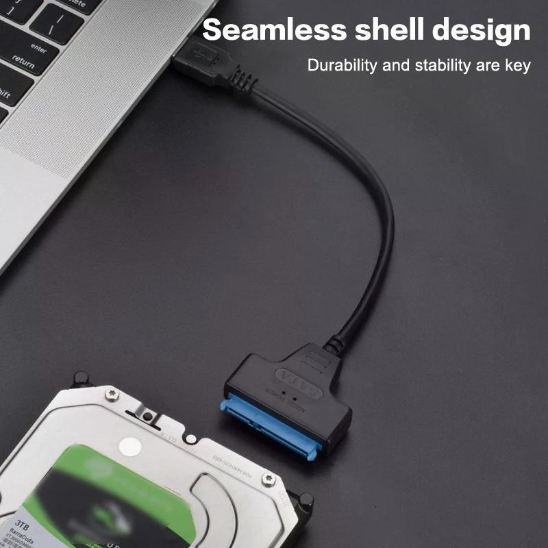 SATA To USB 3.0/Type-C/2 In 1 USB3.0 Type-C Cable Up To 6 Gbps For 2.5 Inch External HDD SSD Hard Drive SATA 3 22 Pin Adapter