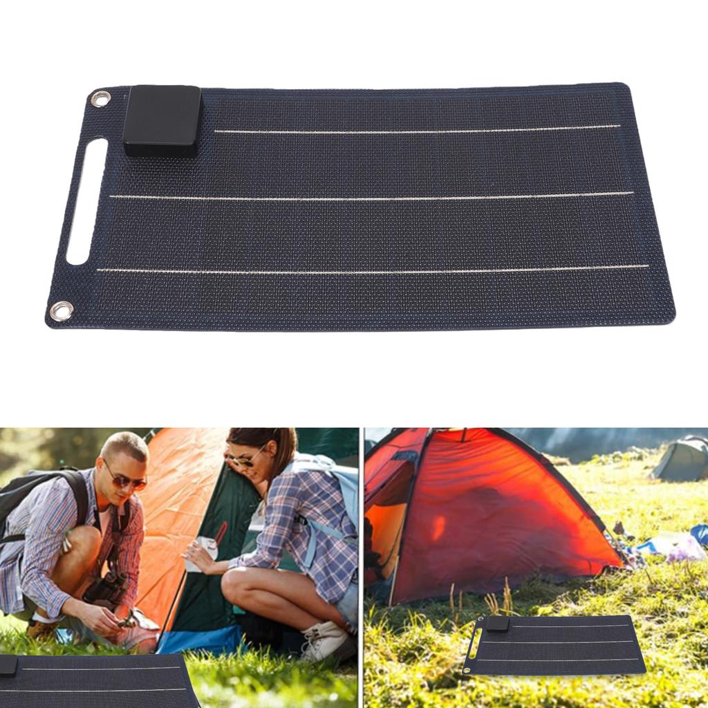 10W Solar Panel ETFE USB Type C Portable Solar  r Backup Energy Solution Water Proof for Outdoor Camping Hiking Travel