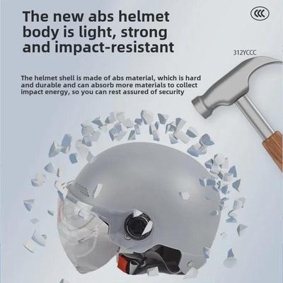 Certified Electric Bike Helmet for Men & Women - Sun Protection, Motorcycle Riding, Four Seasons