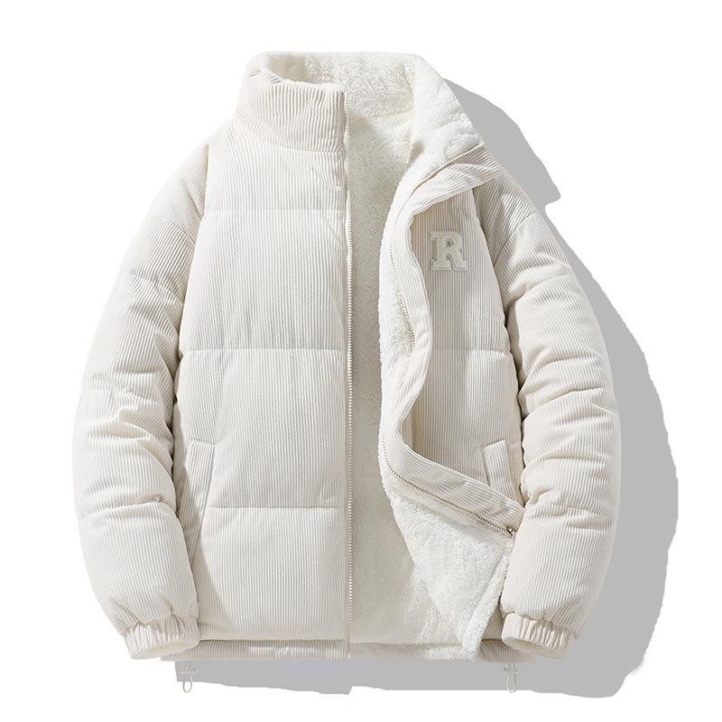 Winter Thick Cotton Jacket for Men Clothing Double-sided Wear Casual Velvet Corduroy Men's Cotton Jacket Men's Lamb Wool Coats