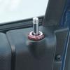 4P Door Lock Pin Trim Ring For Dodge Ram 1500 10-25 Accessories Red Carbon Fiber