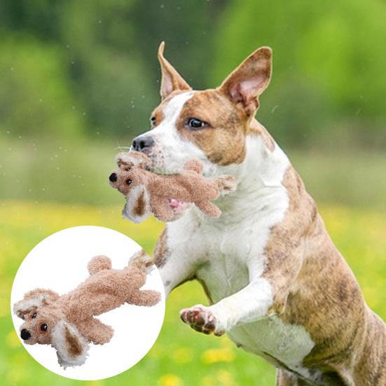 Dog Chew Toy Adorable Appearance Bite-resistant Cartoon Shape Washable Tear-proof Relieve Boredom Extra Soft Pet Dog Cat Interactive Sound