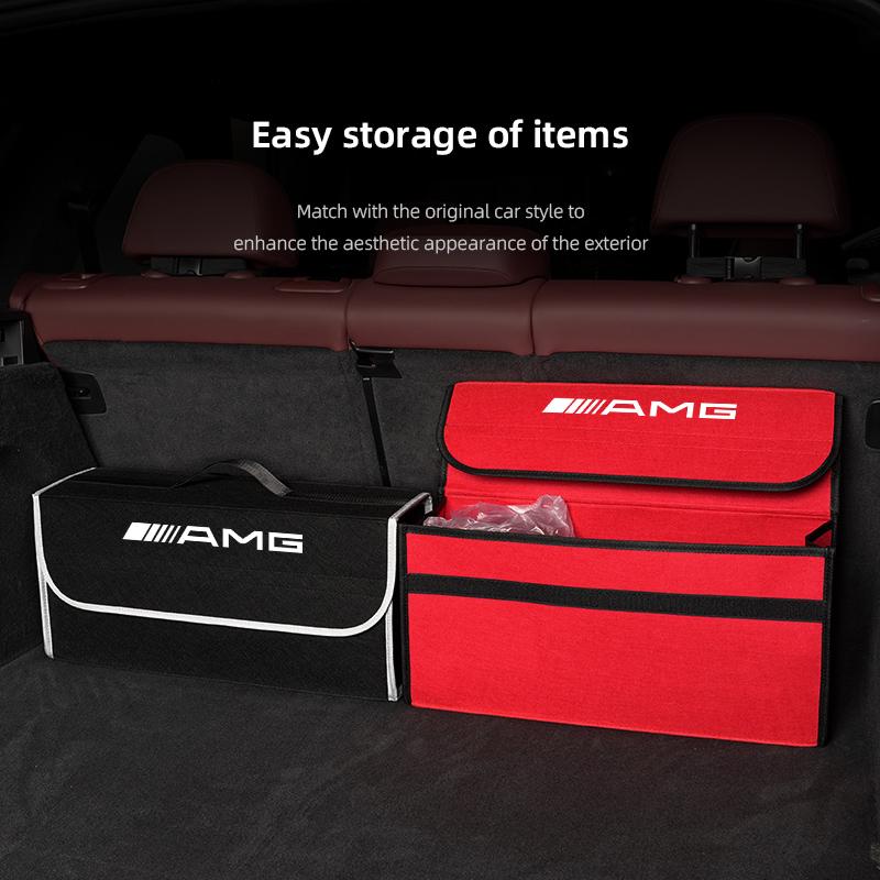 Car Boot Storage Box Storage Organizer Tool Accessories Car Hub Cap For Mercedes Benz AMG W214 W205 W204 W206 W213 W212 W211 W22