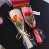 3.8 Goddess Festival Lace Style Single Stem Bouquet Bag for DIY Fresh Flower Wrapping