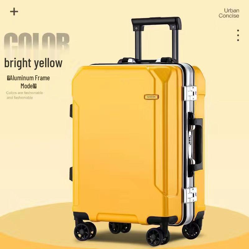 2025 Durable Large-Capacity Leather Travel Suitcase with Silent Wheels, Password Lock, USB Charging, UniSex