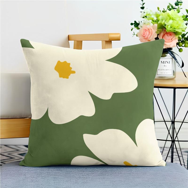 Зеленый Маленький Свежий Наволочка Украшение Общежития Офис Гостиная Домашняя Наволочка 40x40cm