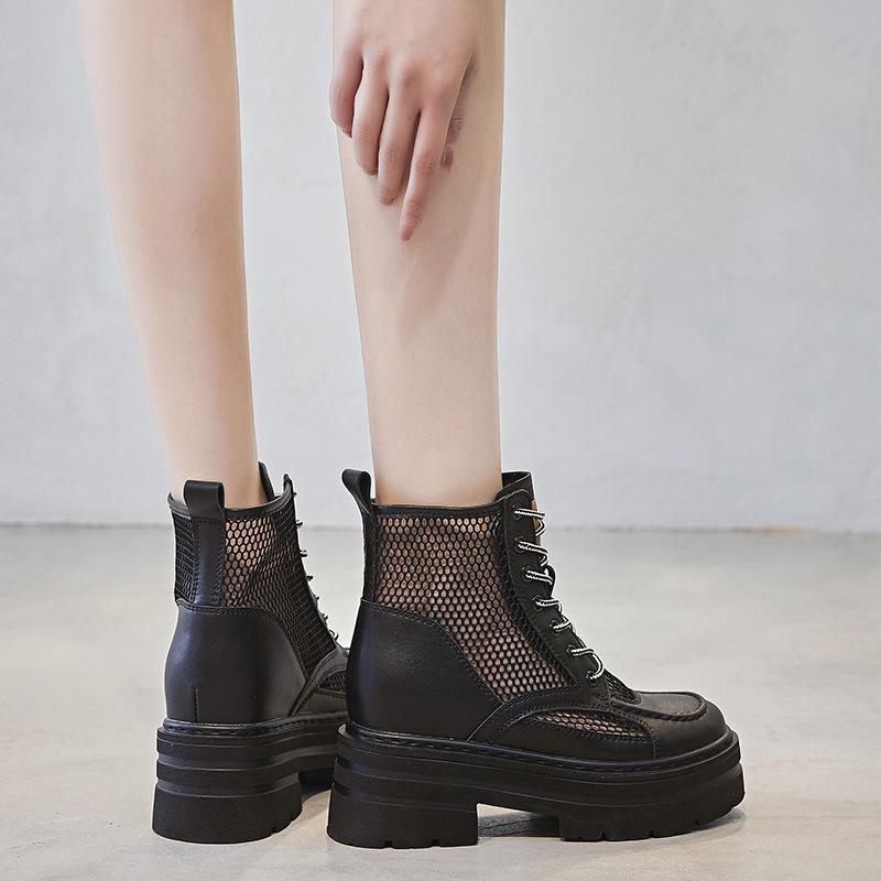 Neue innere Erhöhung Martin Boots Sommer Retro Boots Kurzstiefel Große Gelbe Stiefel Kleine A