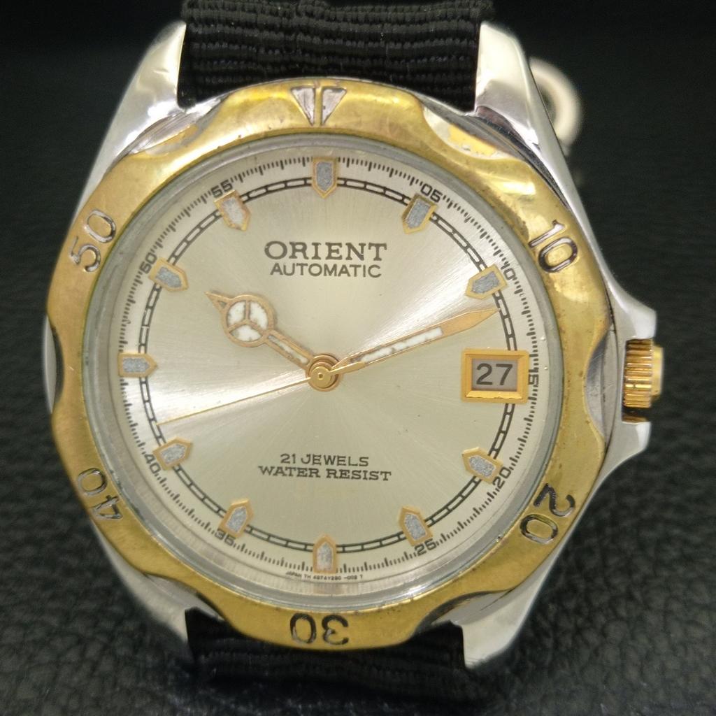 AUTOMATIC VINTAGE ORIENT 46943 JAPAN MENS ORIGINAL DIAL WATCH a703406-1 R213c-a703406