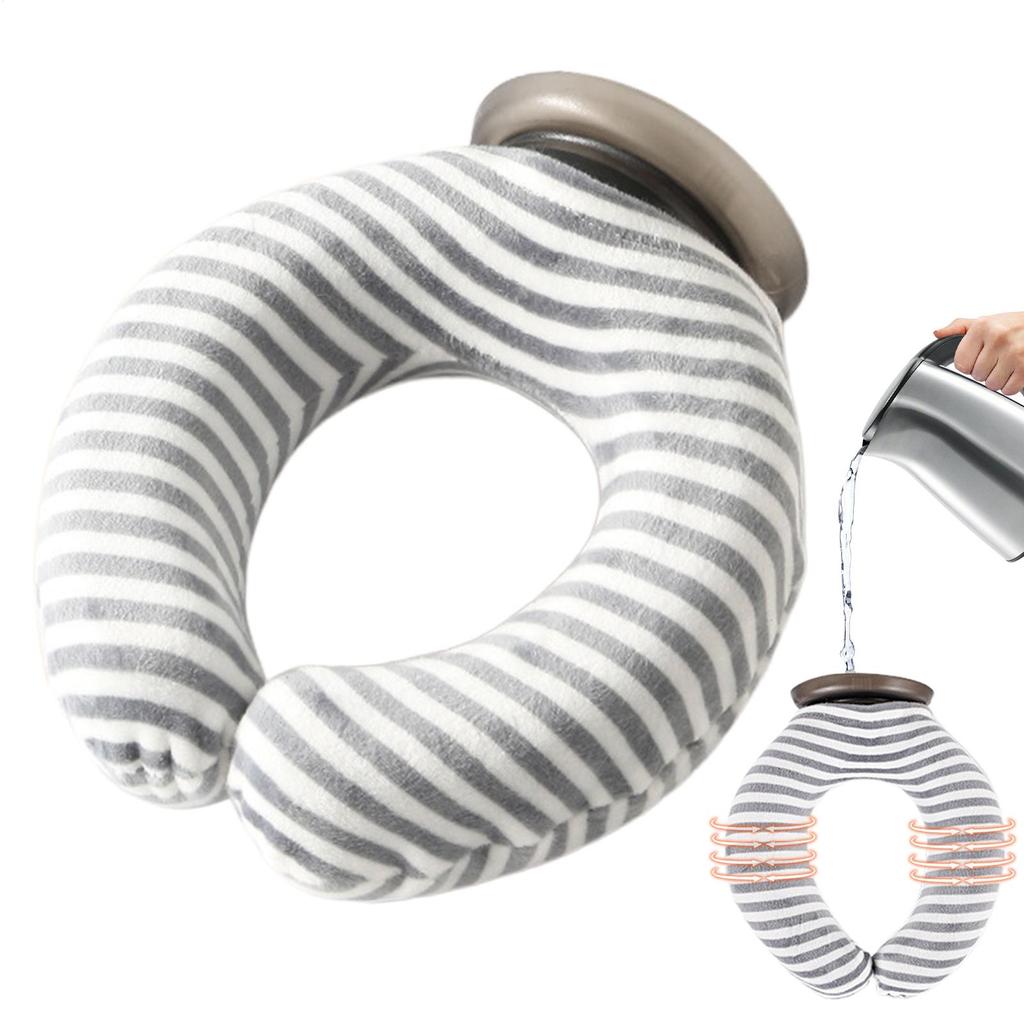 U Shaped Neck Hot Water Bottle Heat Cold Pack U Shaped Neck Hanging Water Injection Heating Bag For Cold And Hot Compress