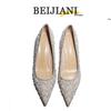 BEIJIANI 1578-23 Strass Perle High Heel Brautjungfern- und Braut Hochzeitsschuhe