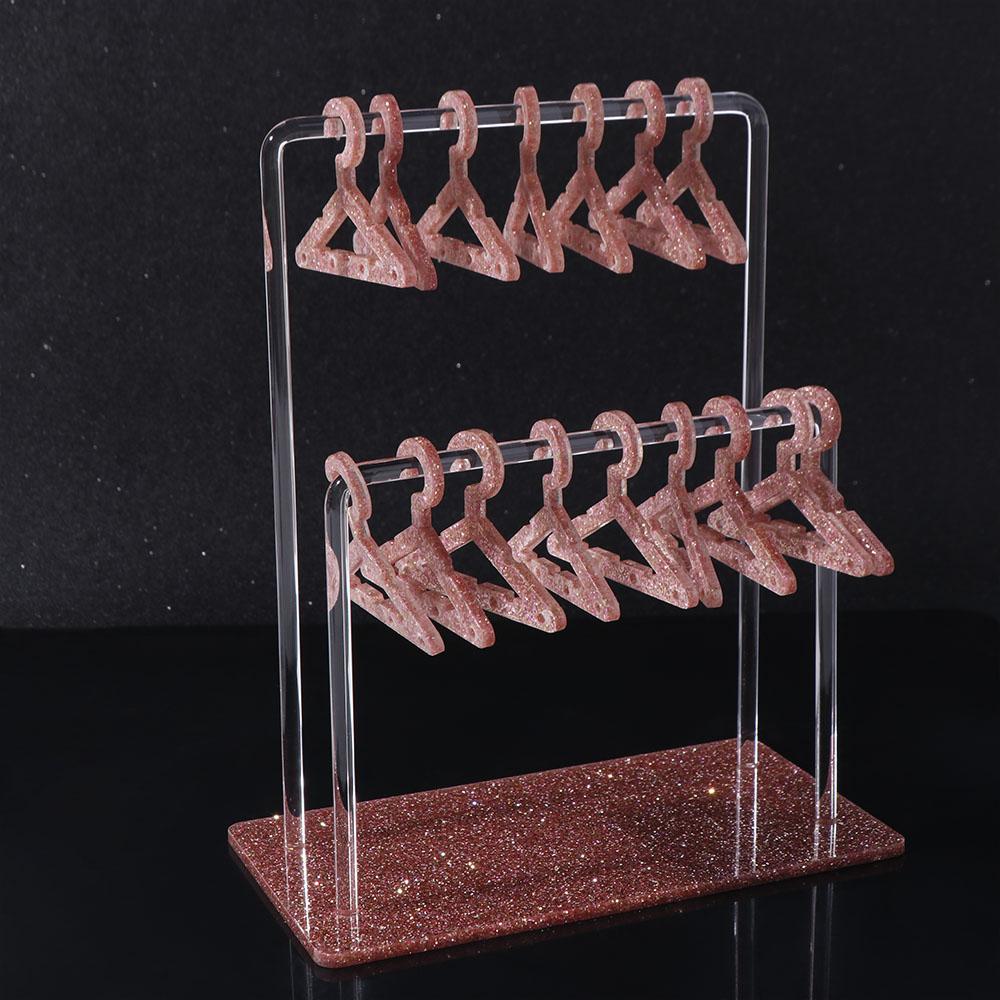 Jewelry Organizer Dangle Earrings Display Racks Clothes Hanger Ear Studs Stand  Women Girls