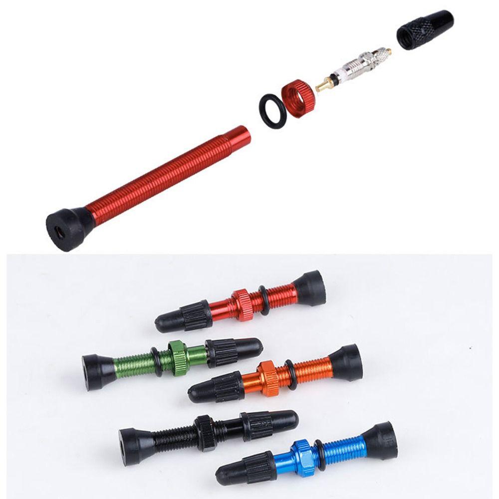 Compatible 78mm Ultra-light Sealant Alloy Stem Brass MTB Bicycle Extender Valves Tubeless Tire Presta Valve