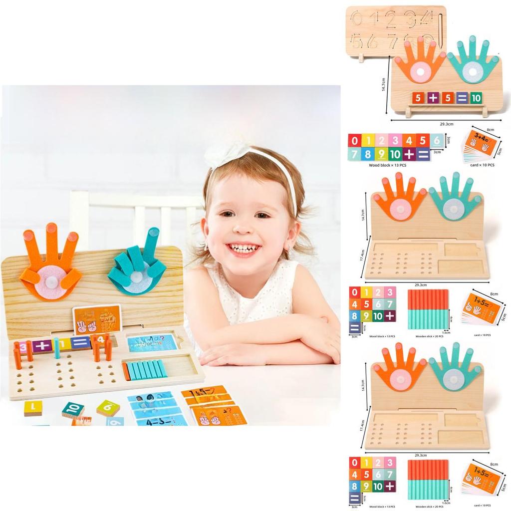 Wooden Montessori Number Teaching Aids For Preschool Math Learning And Cognitive Development