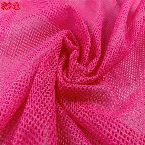 

High-grade Black Fishnet Mesh Fabric By Meters for Chairs Bags Cradles Sewing Plain Summer Polyester Textile Wearable Breathable 100cmX150cm розы красного