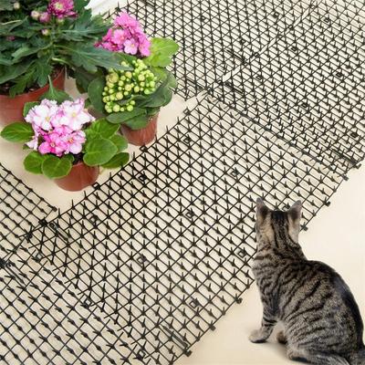 Repelente de Mascotas para Exterior: Red Disuasoria para Gatos y Perros con Alfombrilla de Espinas Anti-Gatos para Balcón y Jardín