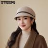 Autumn and Winter Women's Retro Style Beret Equestrian Hat Fashionable Warm Duck Tongue Hat