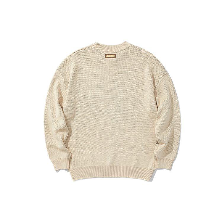Li Ning Pullover Herren Staubiges Khaki Rundhalsausschnitt Moderat Andere AMBR085-1