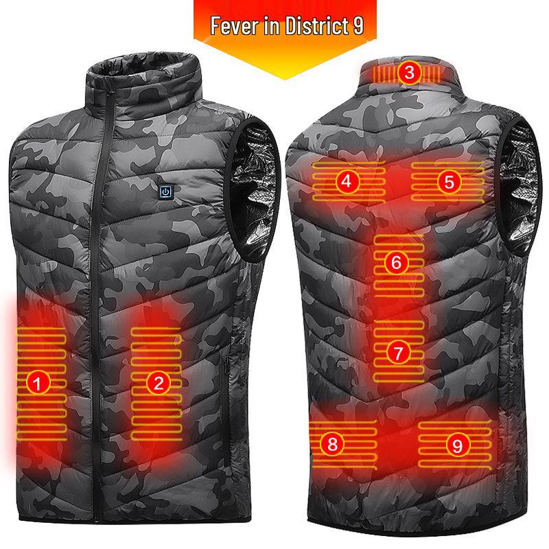 Smart Heating Vest with Graphene Technology – Available In 9, 13, 15, and 17 Heating Areas for Men & Women