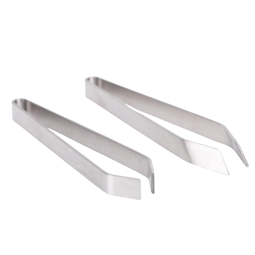 Fish Bone Tweezers Stainless Steel Flat and Slant Tweezers Pliers Remover Tool for Kitchen