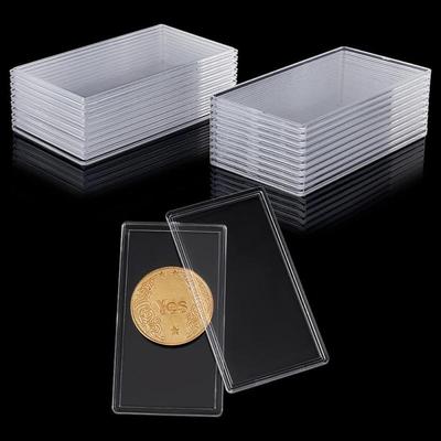 1/2PCS Clear Plastic Collectible Banknote Organiser Commemorative Banknote Protective Case Souvenirs Paper Currency Protector