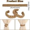 2Pcs Handwoven Curtain Holdback Vintage Curtain Holder Modern Curtain Tie Rope  Living Room