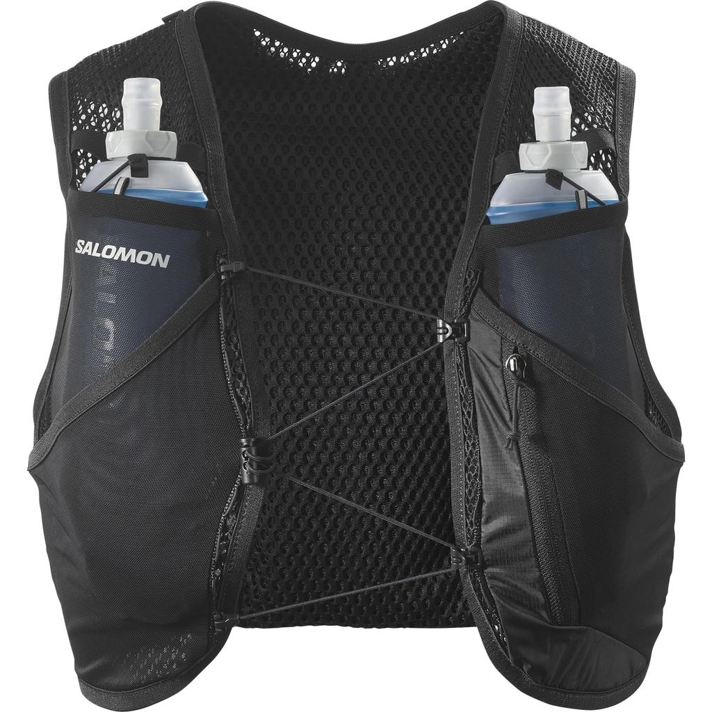 SALOMON Hydration Vest Rucksack Backpack ACTIVE SKIN 4 SET Skin 4 M (Active Set) BLACK/METAL