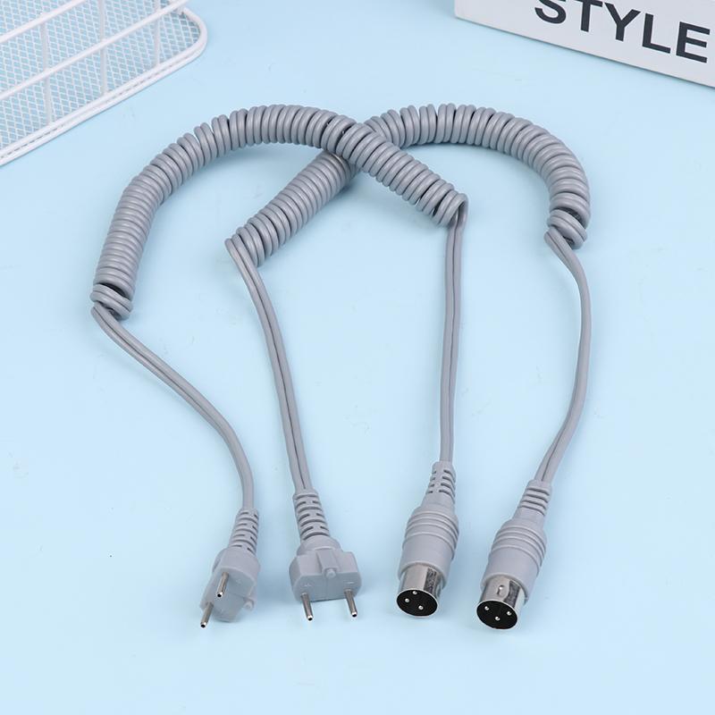 1.5M Grey 3-Pin 9Mm For Strong 210 204 90 105L 102L Nail Handle Power Cable Electric Manicure Drill Spring Wire