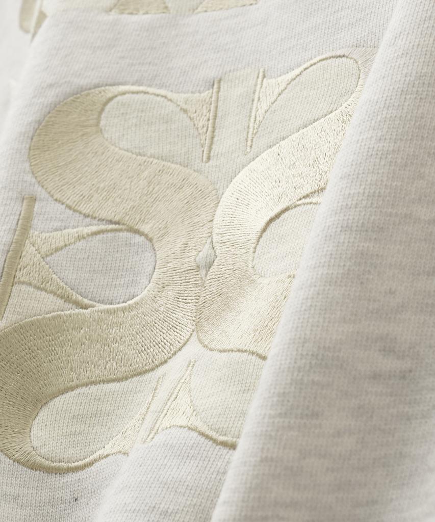 Seteo Classic Logo Sweatshirt Ivory Beige